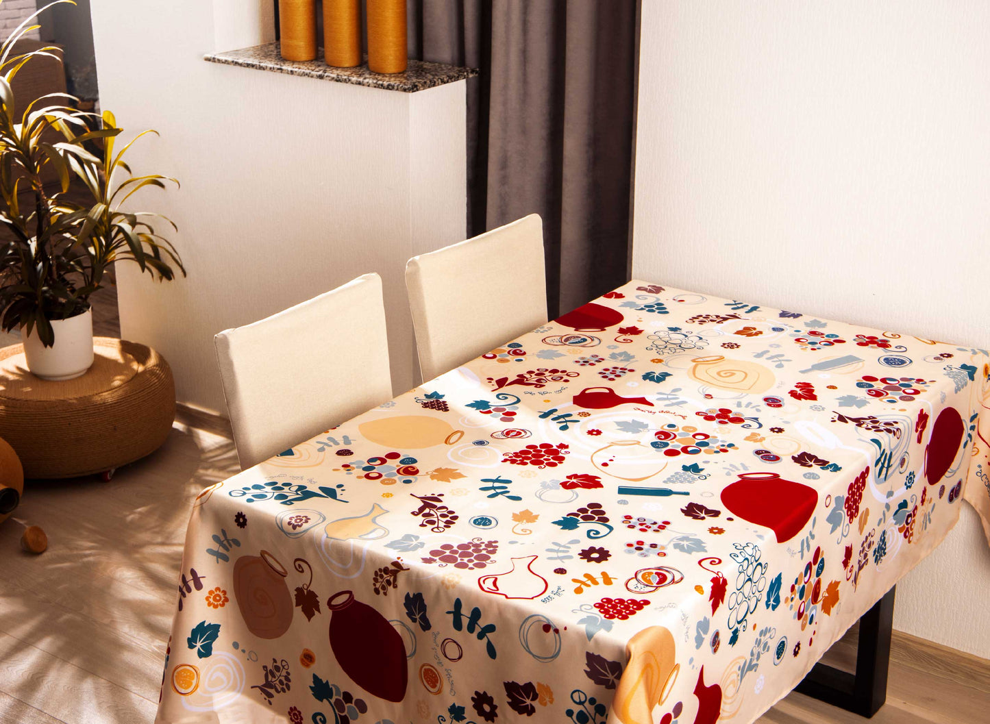 Qvevrebi (beige) - Tablecloth