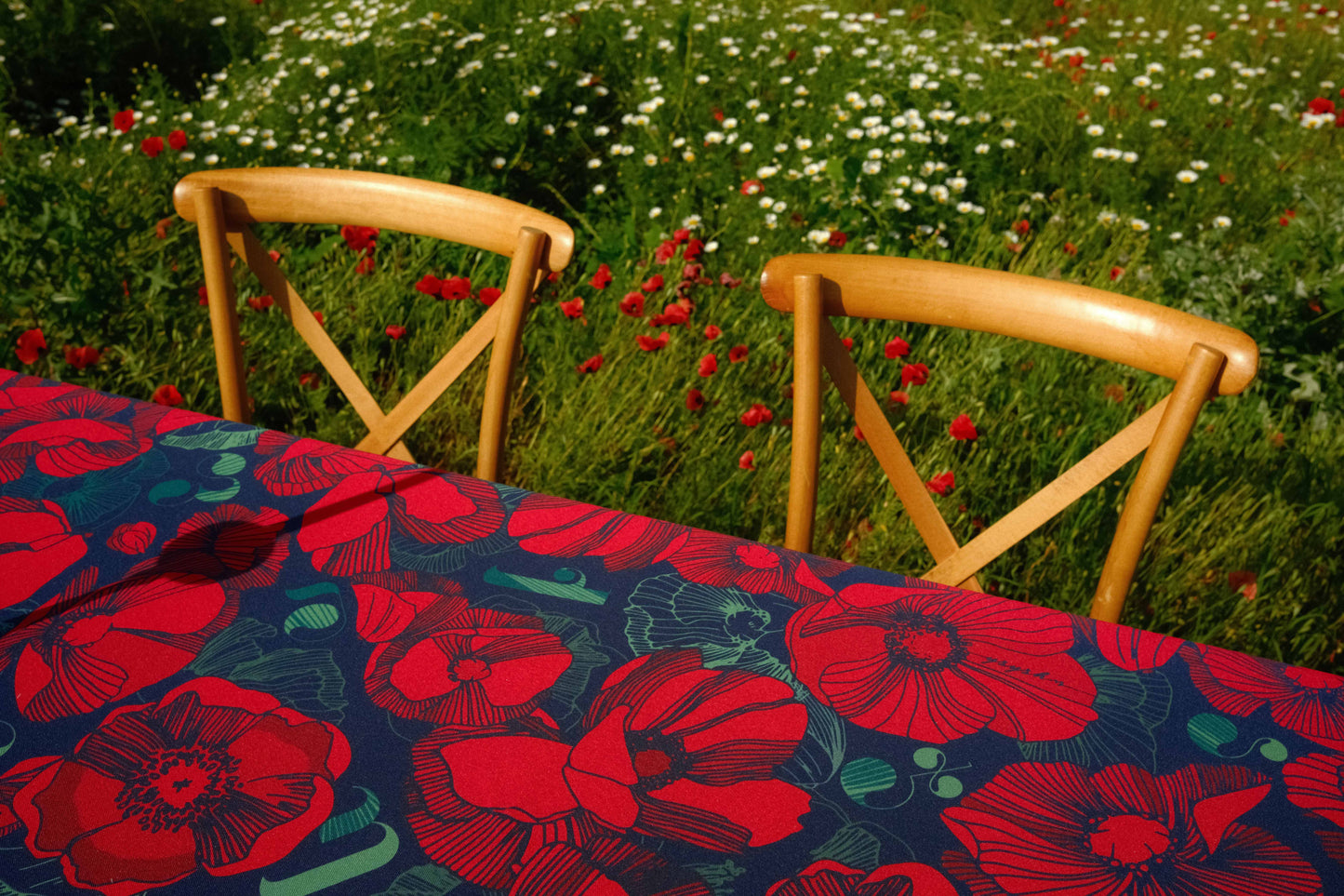 Poppy ( blue) - Tablecloth