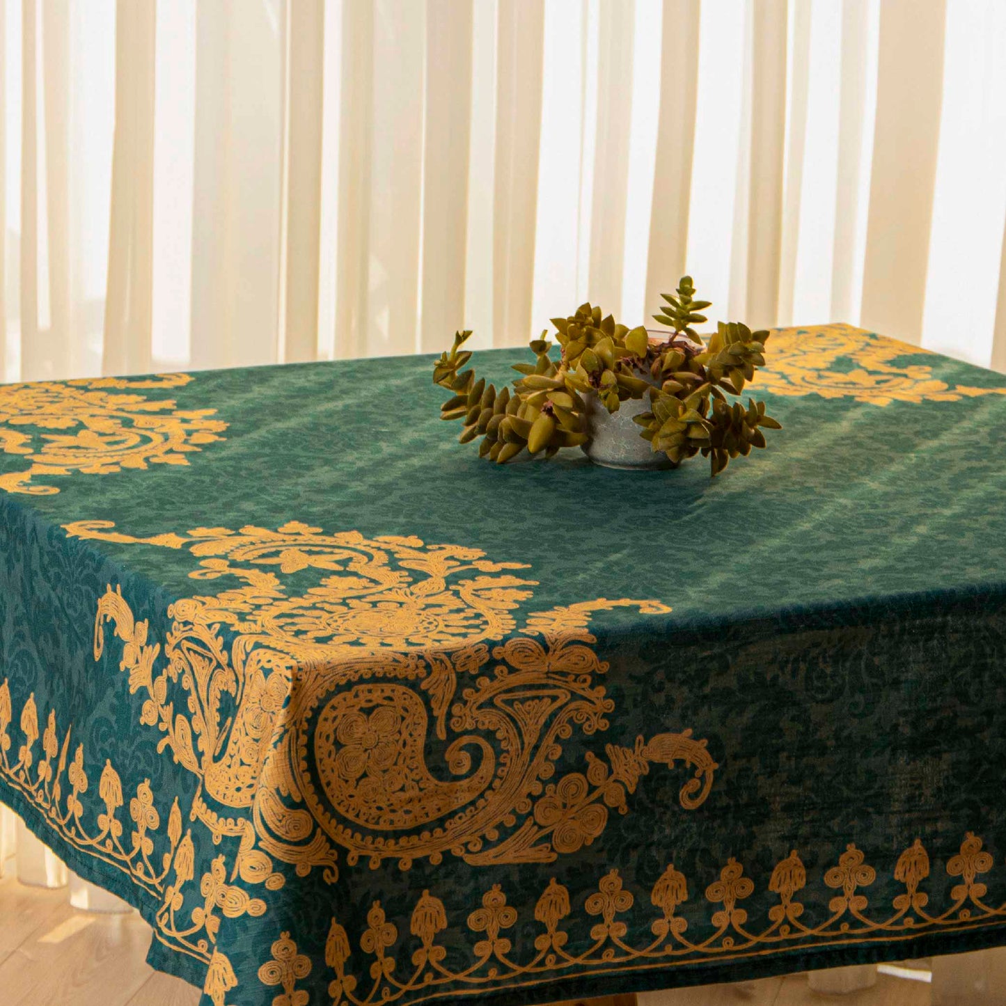 Bagrationi (turquoise) - Tablecloth